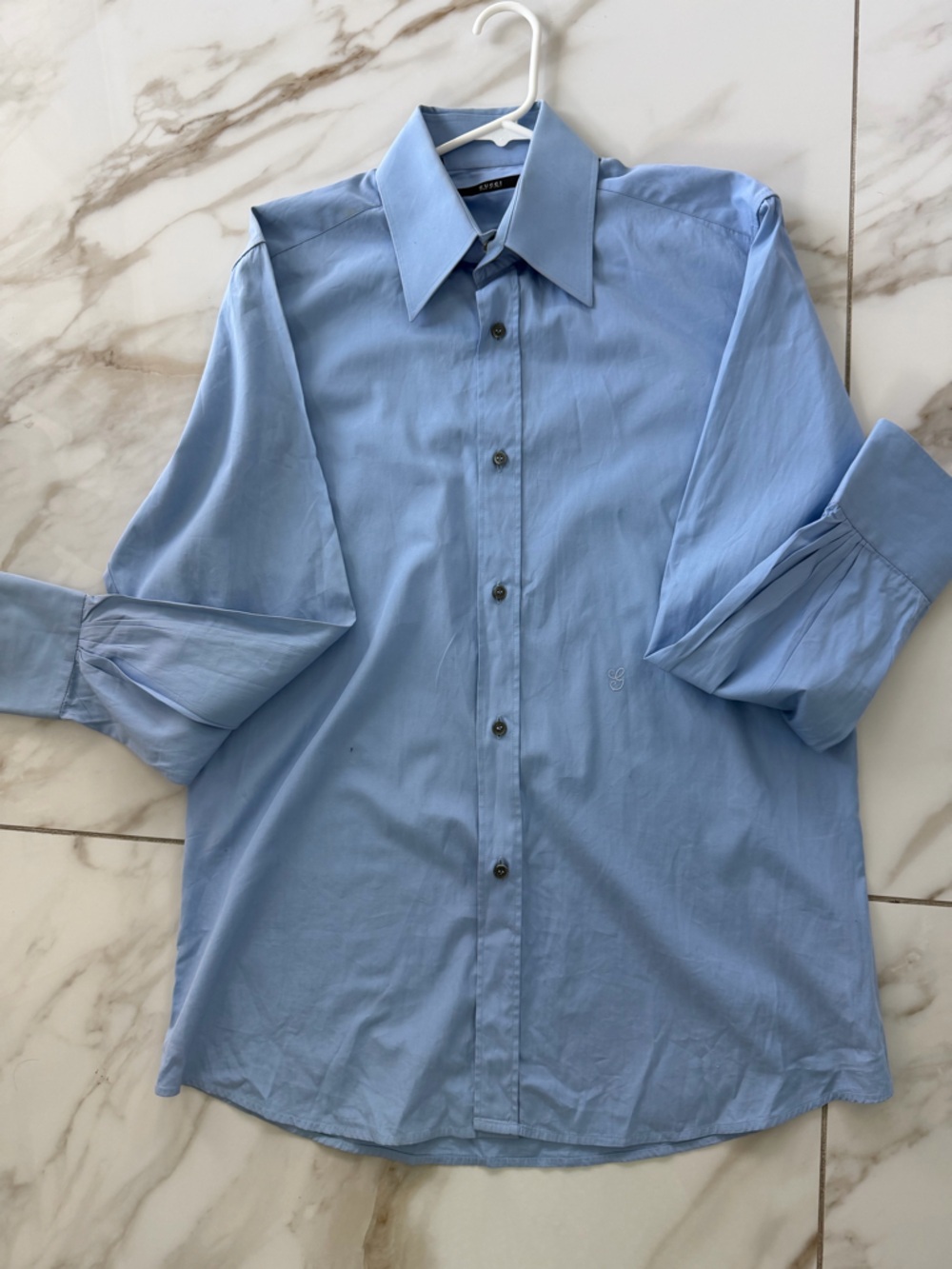 Gucci Light Blue Men's Dress Shirt - Button Front